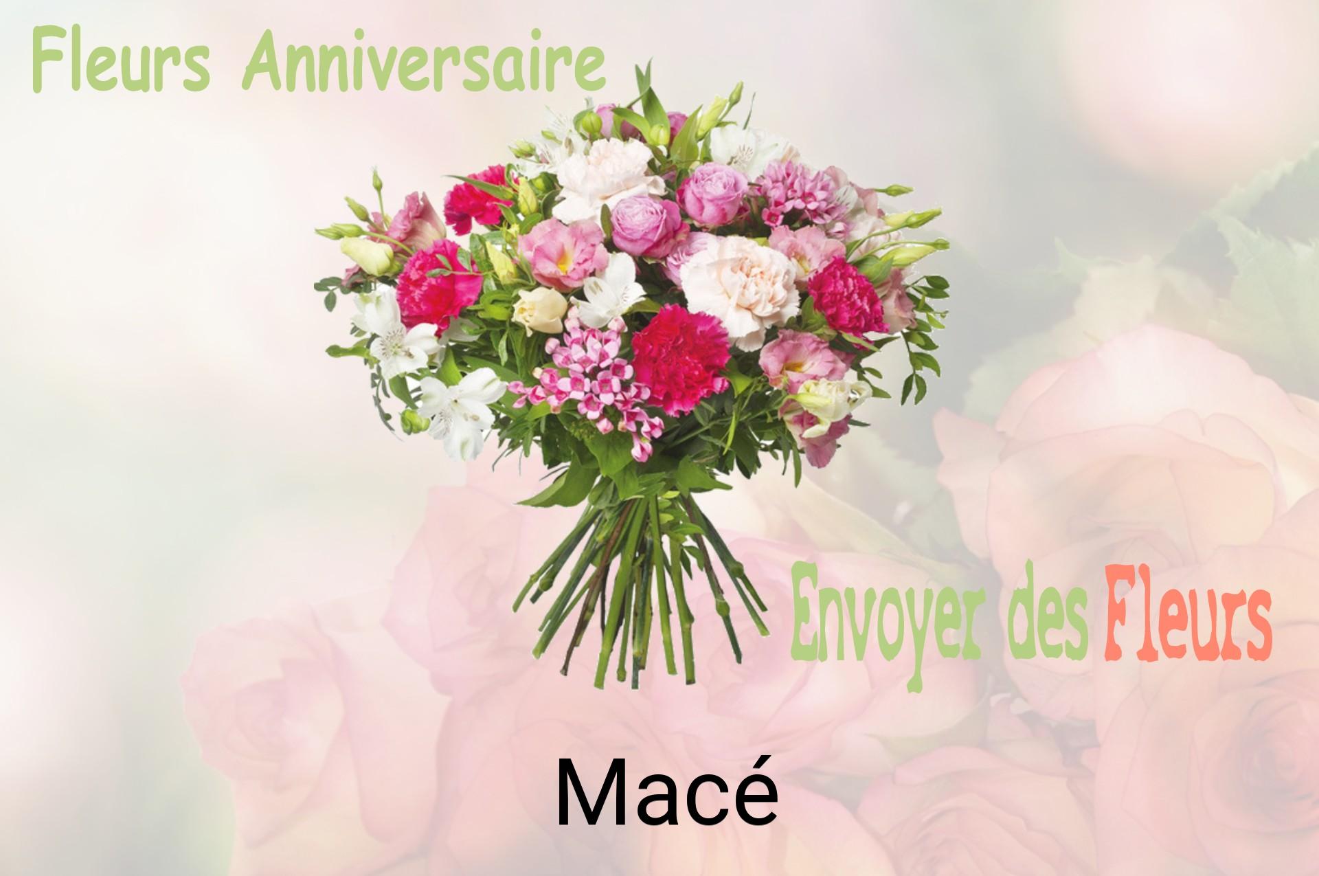 Bouquet de fleurs d’anniversaire livré à Macé